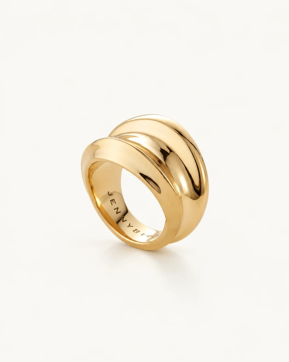 NIB Jenny Bird Leona Ring in High Polish Gold, Size 6